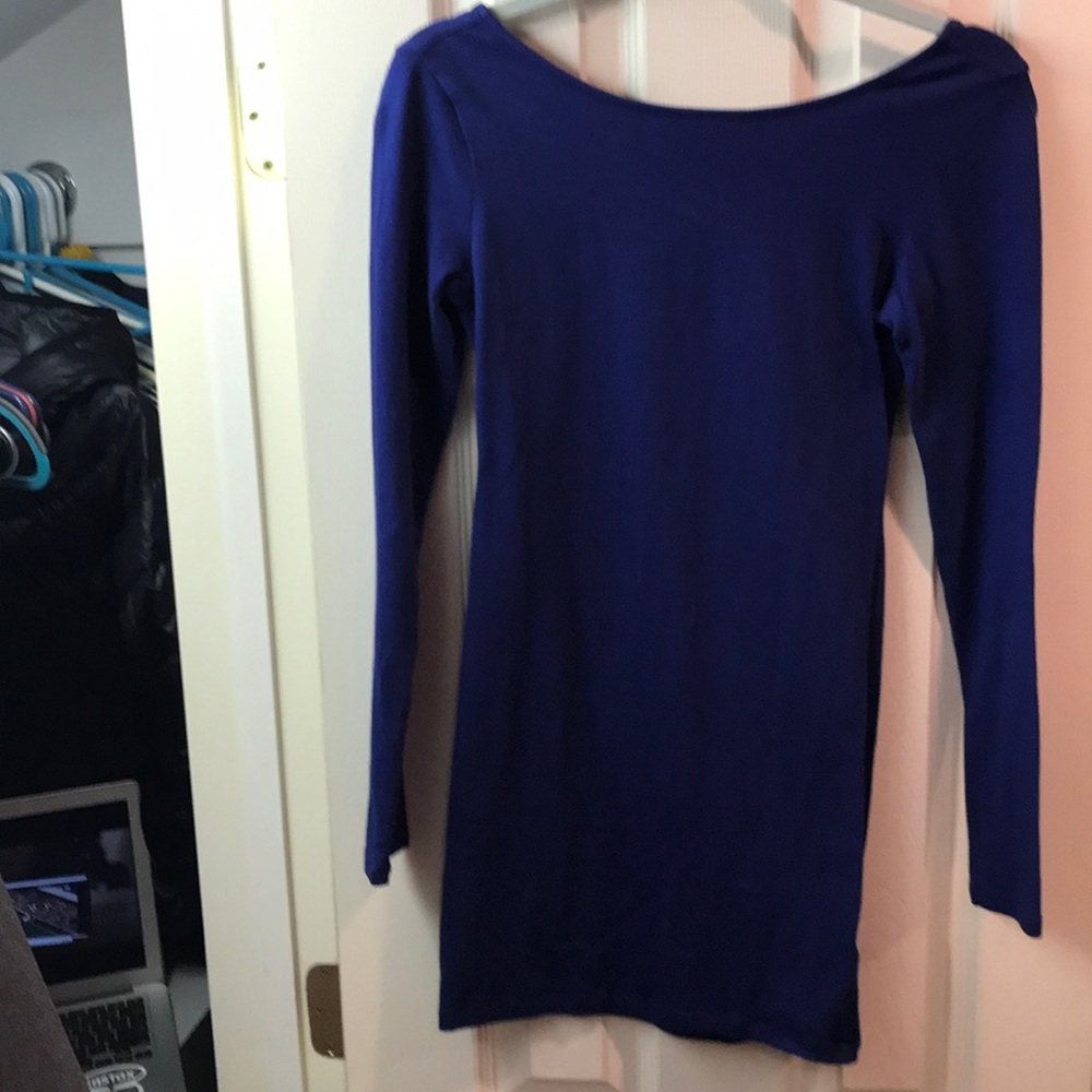 Forever 21 Blue Long Sleeve Dress size S
